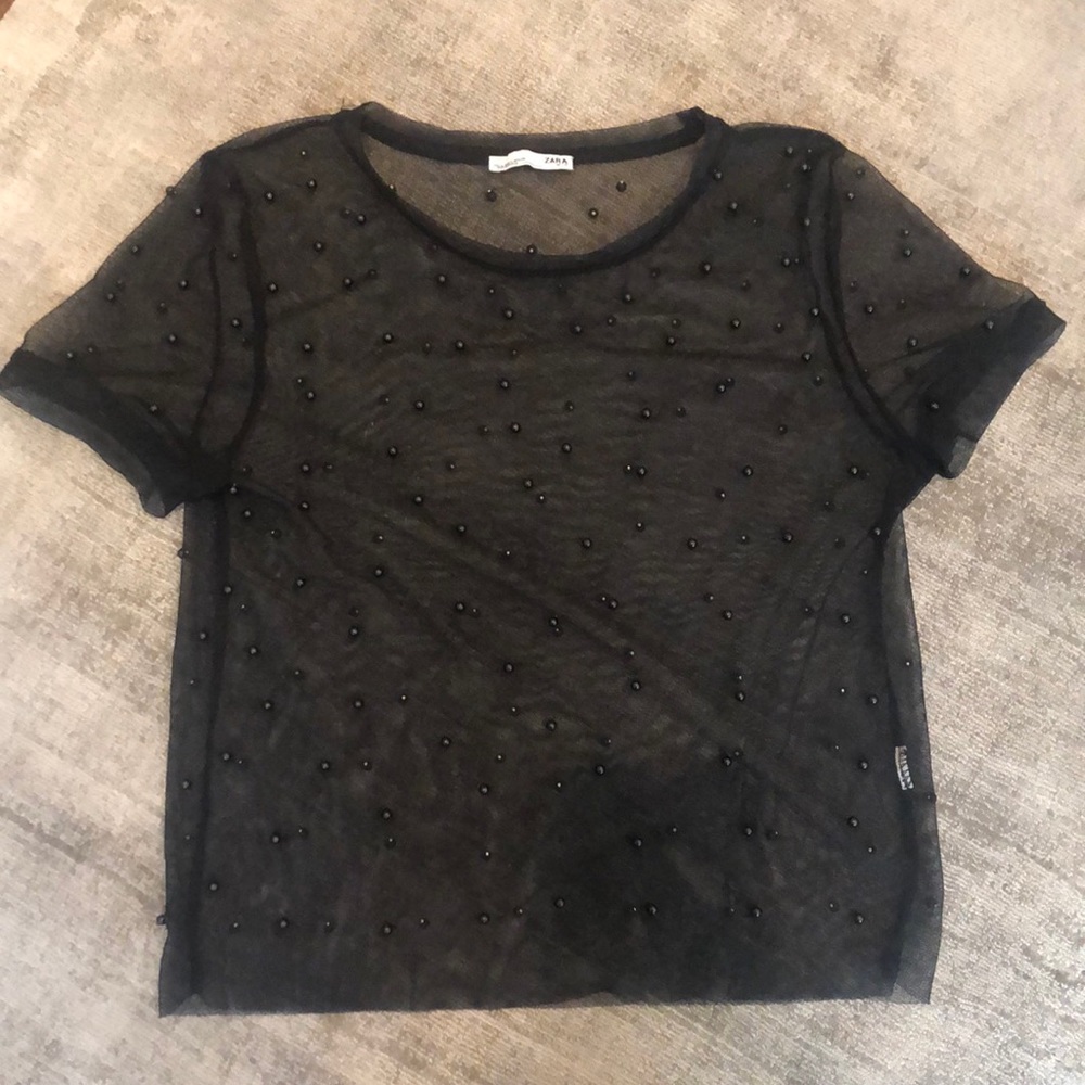 Zara mesh top